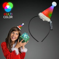 Blank Flashing LED Santa Hat Headband